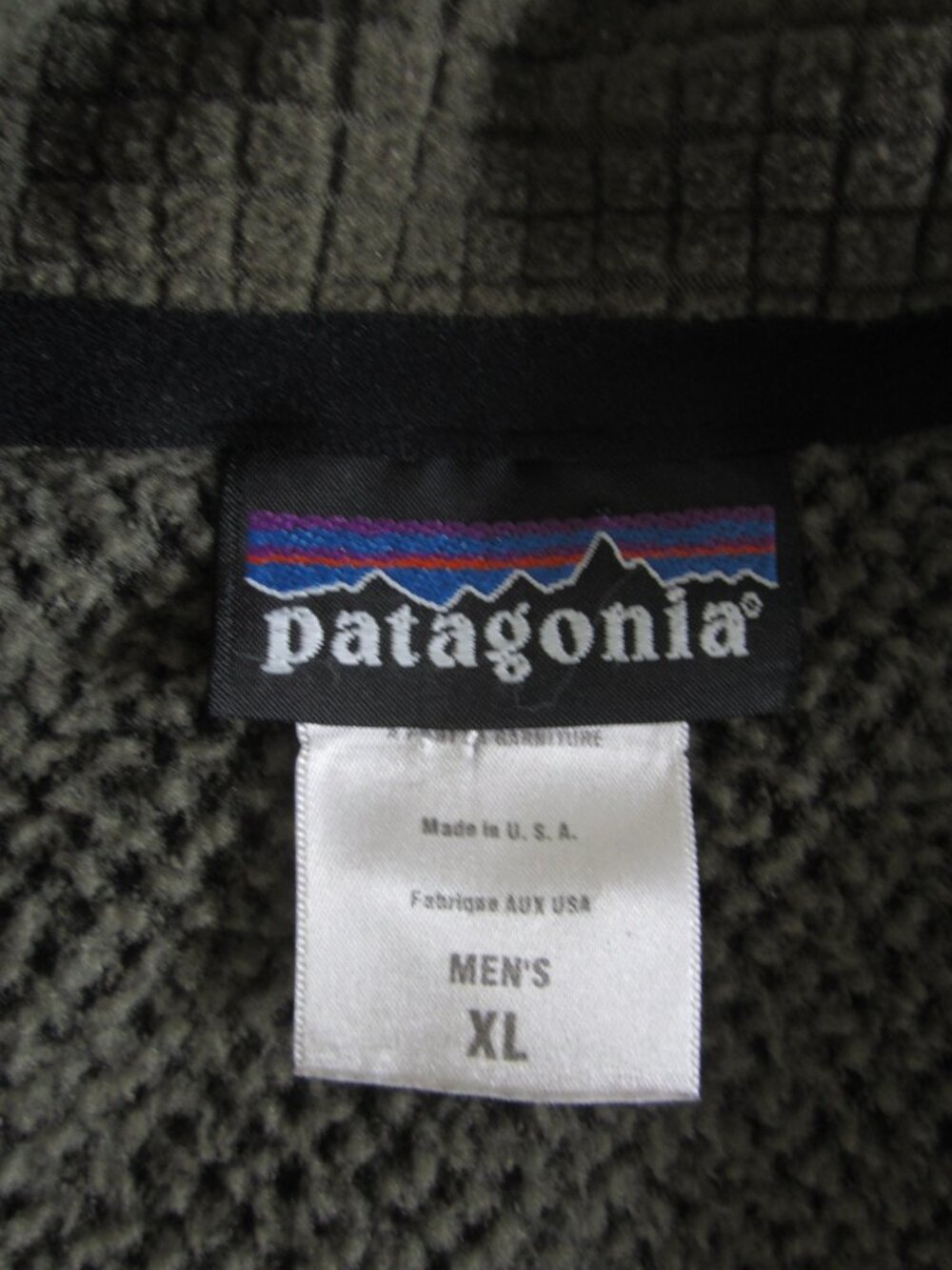 Vintage PATAGONIA R2 MARS Grid Fleece Jacket Made in USA Style 19032F6 Men's XL - Picture 9 of 9